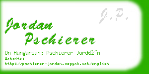 jordan pschierer business card